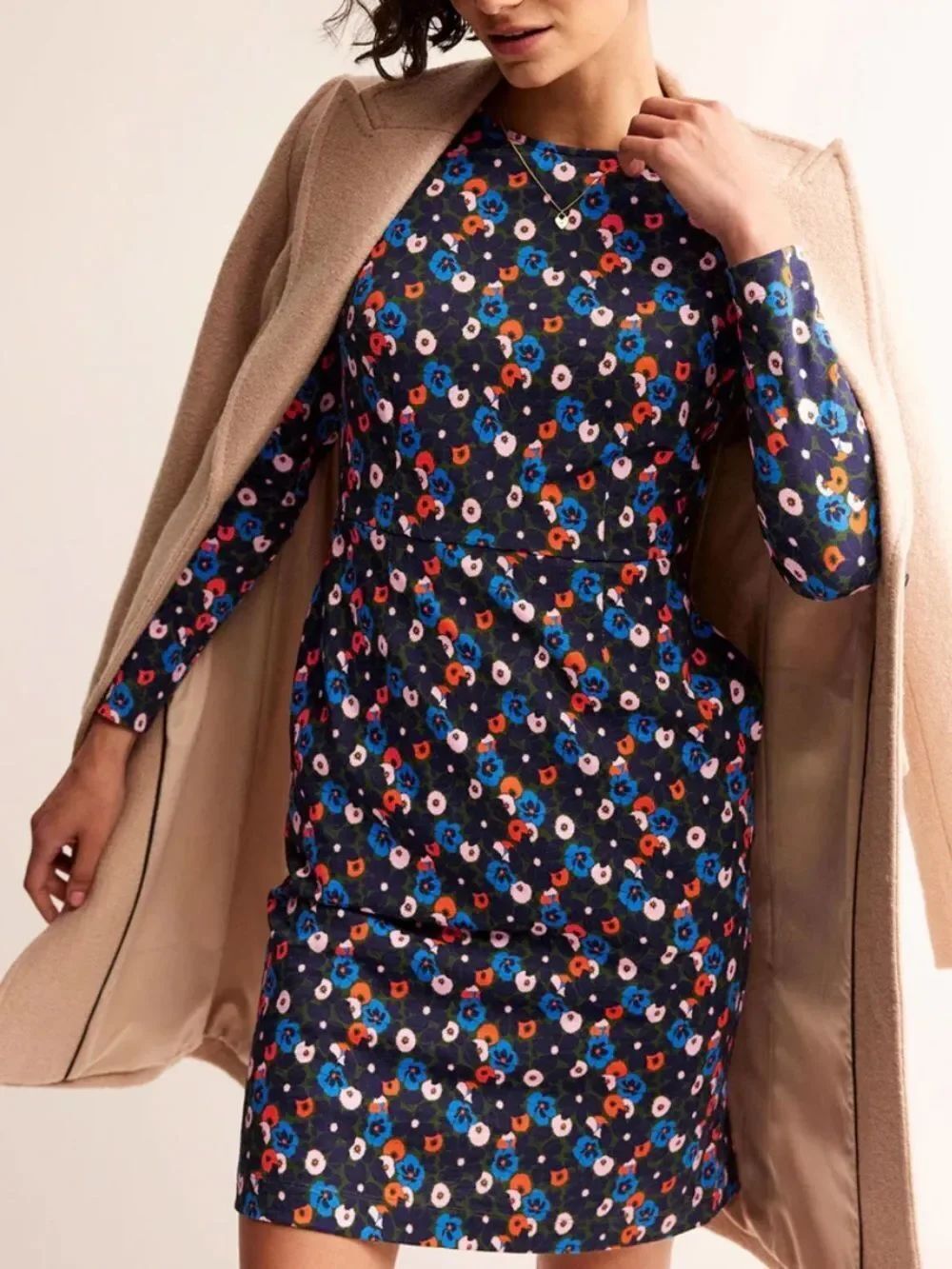 Boden Penelope Jersey Dress Moss, Bloomsbury Pop 6R